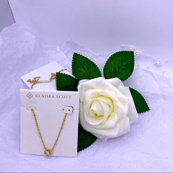 Kendra Scott Gold Beaded Four Clover Necklace - Picture 2 of 12